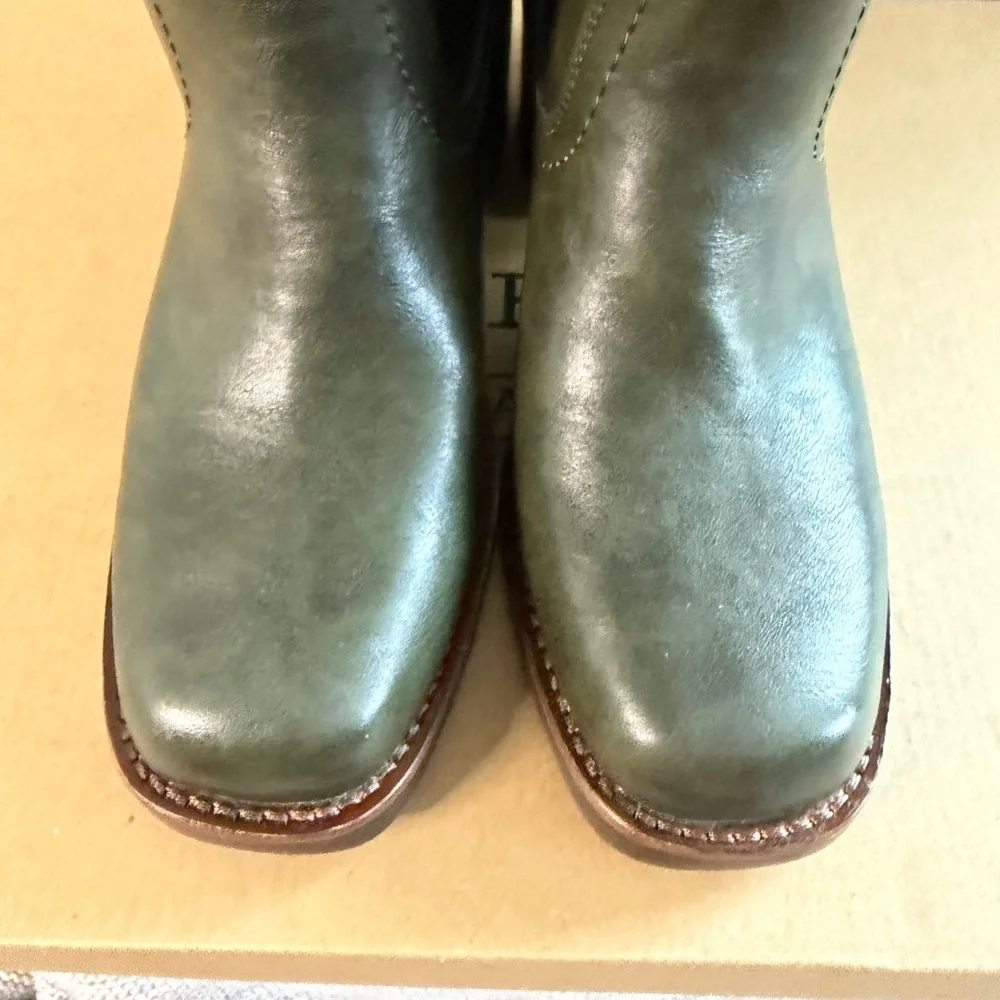 Frye & Co. BRAND NEW IN BOX Miranda Western Boot Evergreen 7.5 - Picture 5 of 8